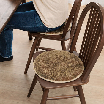 チェアパッド 無地 約35cm丸 4枚組 裏 滑り止め付き レストチェアパッド 送料無料-12