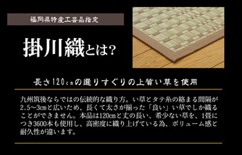 カーペット 純国産 掛川織 い草カーペット 約174×174cm 奥丹後 送料無料-2
