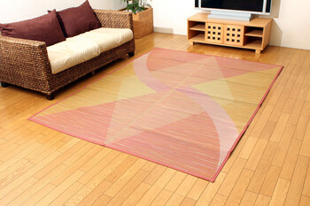 ラグ い草ラグカーペット 約176×230cm クリスタル 日本製 純国産 袋織 送料無料-7