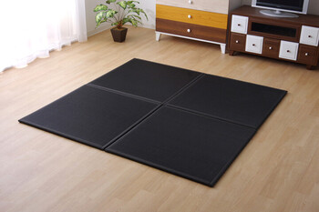 置き畳 約82×82×1.7cm4P 日本製 水拭きできる ポリプロピレン ユニット畳 スカッシュ 軽量タイプ 送料無料-14