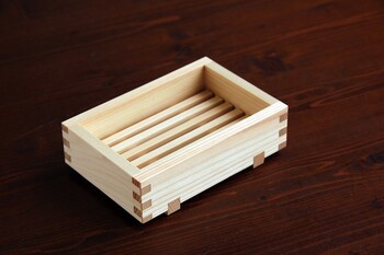 ひのき石けん箱 小 バス雑貨 日本製 3個セット 送料無料-1