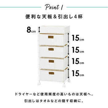 ランドリー 幅40.5cm RAN-2411 送料無料-2