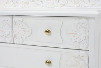 ワイドチェスト アンティーク調 猫脚 RCH 1232 送料無料-1