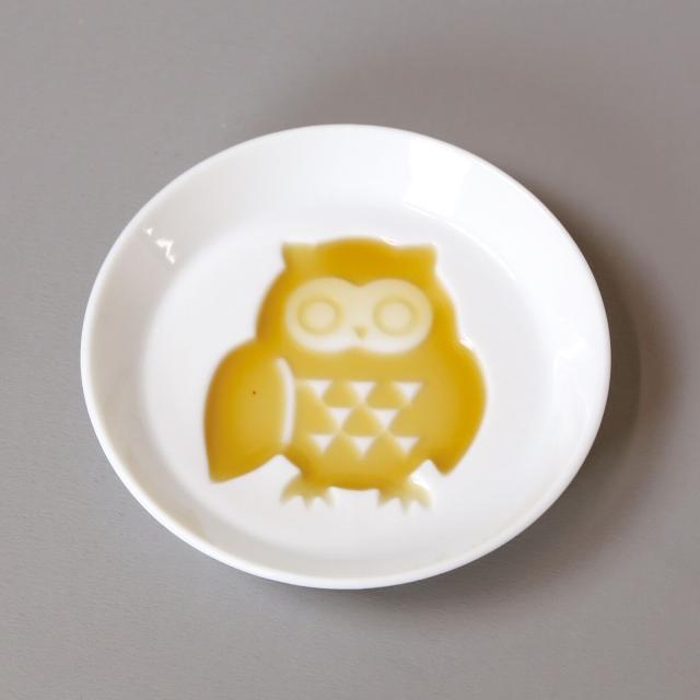 和食器 白磁 文字入醤油皿 富士山 鯛 ふくろう ねこ ちどり だるま 他全9柄 日本製 美濃焼 4セット 送料無料-4