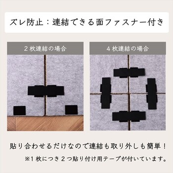 置き畳 約82×82×1.7cm 同色6枚組 ユニット畳 システム畳 国産 日本製 い草 消臭 抗菌防臭 市松 シンプルノア U畳 送料無料-6