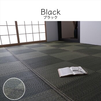 カーペット ござ 江戸間6畳（約261×352cm） 日本製 国産 敷詰 ラグ 敷物 ナチュラルスタイル い草 消臭 抗菌防臭 防炎 市松 ノア 送料無料-9