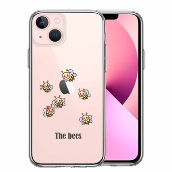 iPhone13mini ケース クリアThe Bees ミツバチ 蜂 可愛い スマホケース 側面ソフト 背面ハード ハイブリッド 送料無料-0