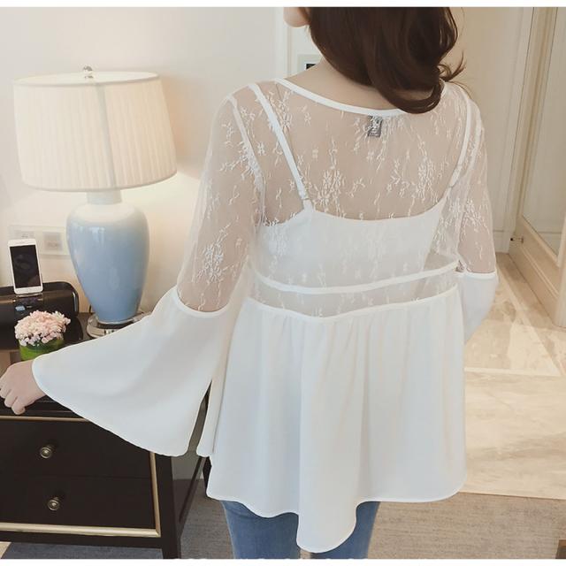 セットアップ シースルートップス キャミソール 春夏 アンサンブル 送料無料 即日発送-3