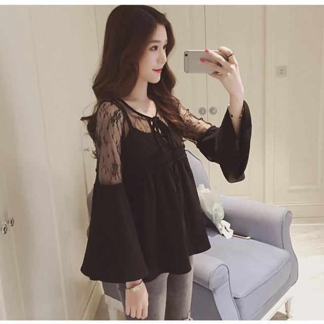 セットアップ シースルートップス キャミソール 春夏 アンサンブル 送料無料 即日発送-6