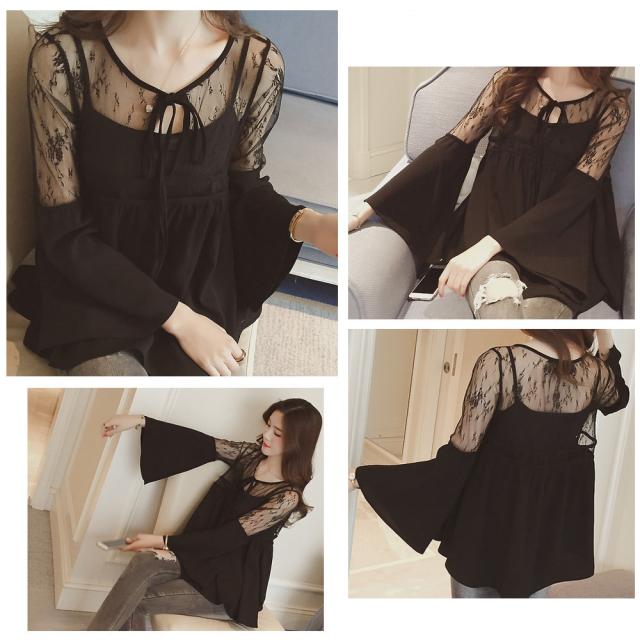 セットアップ シースルートップス キャミソール 春夏 アンサンブル 送料無料 即日発送-7