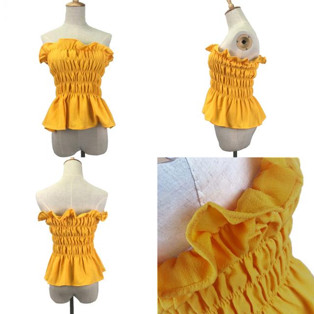 ベアトップ チューブトップ オフショルダー ゴム仕様 インナー ビスチェ 送料無料 即日発送-9