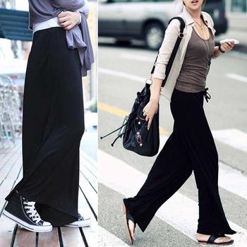 ガウチョパンツ スカーチョ ゆったり ワイドパンツ ウエストゴム スカンツ 送料無料 即日発送-4