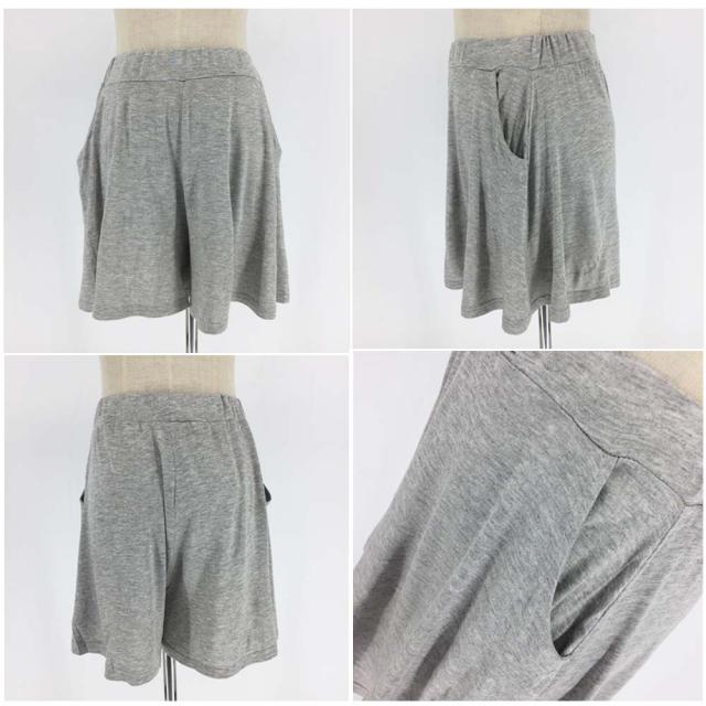 ショートパンツ キュロットパンツ ゆったりパンツ フレアパンツ 送料無料 即日発送-2