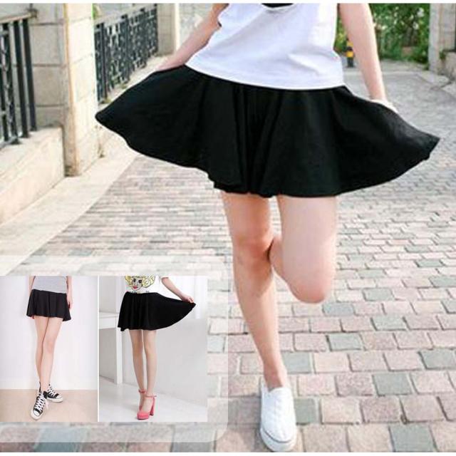 ショートパンツ キュロットパンツ ゆったりパンツ フレアパンツ 送料無料 即日発送-3