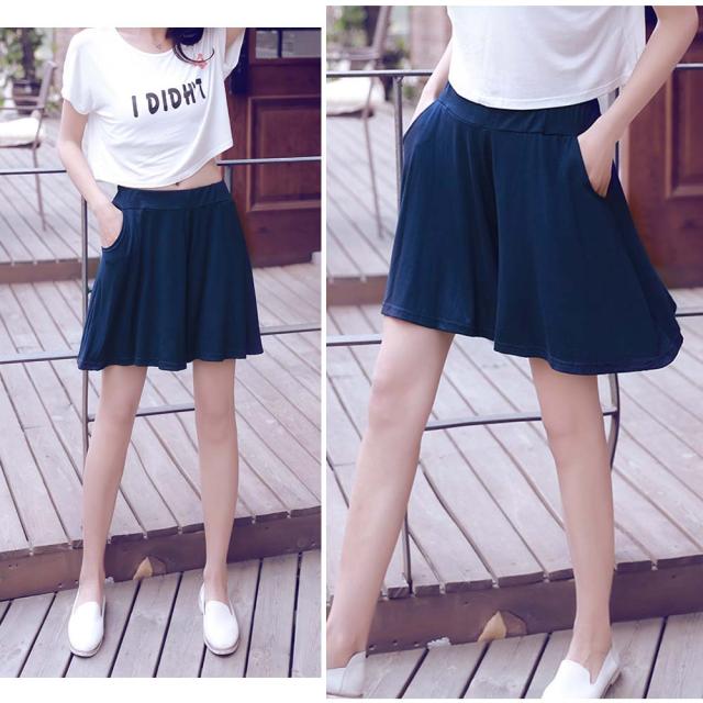 ショートパンツ キュロットパンツ ゆったりパンツ フレアパンツ 送料無料 即日発送-6