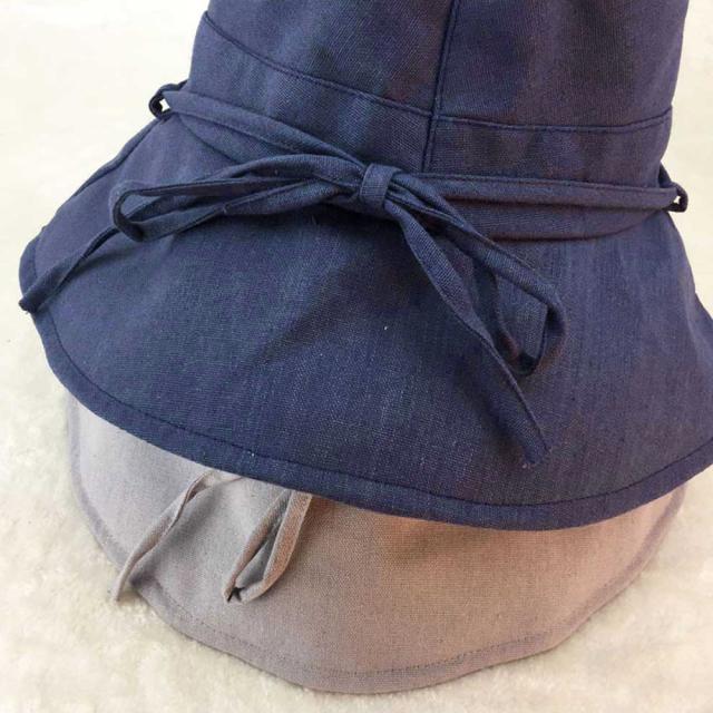 帽子 レディース 折りたたみ リボン付き つば広 送料無料 即日発送-5