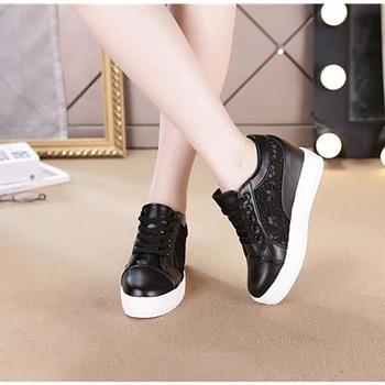 スニーカー レースシースルー切り替え シューズ 厚底 靴 痛くない 送料無料 即日発送-7