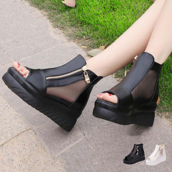 サンダル オープントゥ ブーツサンダル レディース 歩きやすい 厚底サンダル 送料無料 即日発送-0