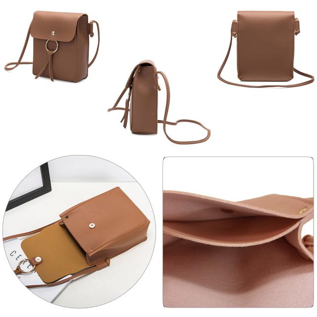 スマホバッグ レディース レザー 斜めがけバッグ 軽量 小さめ スマホショルダー 送料無料 即日発送-2