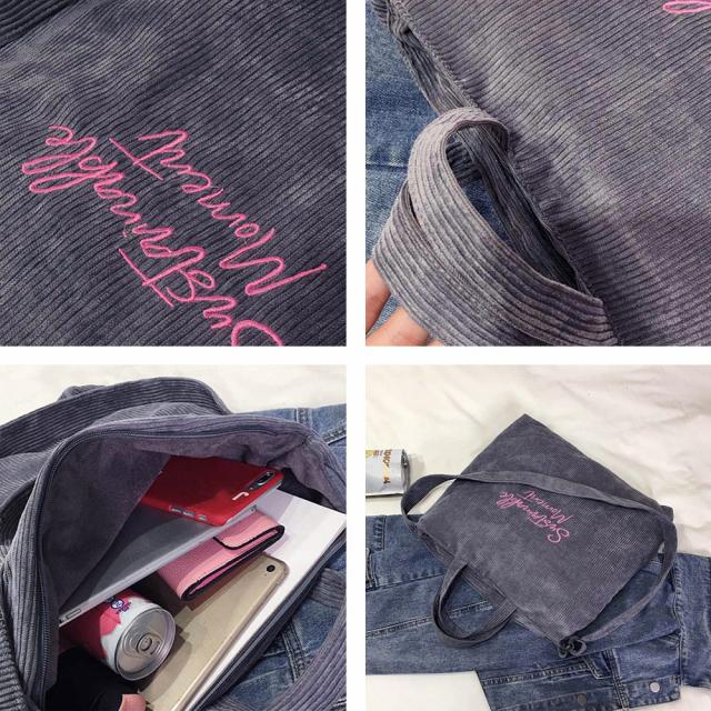 ショルダーバッグ トートバッグ キャンバスバッグ 刺しゅう ショルダーバッグ 2way 大容量 トートバッグ 送料無料 即日発送-2