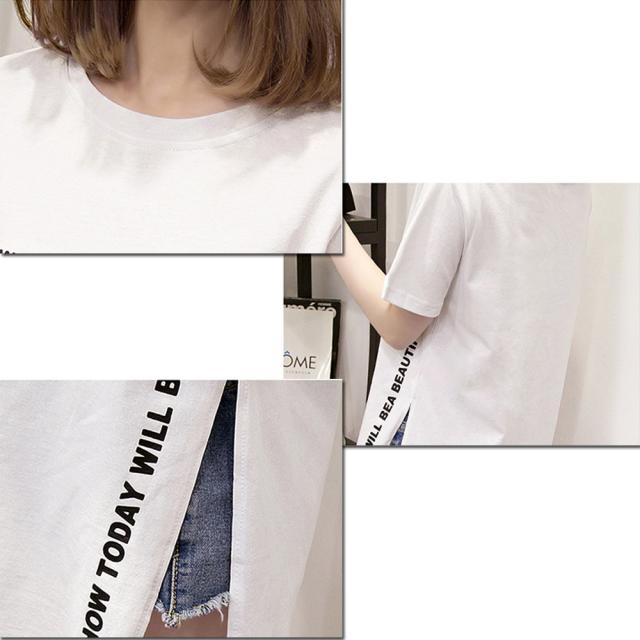 ロゴTシャツ レディース 半袖カジュアル 送料無料 即日発送-3