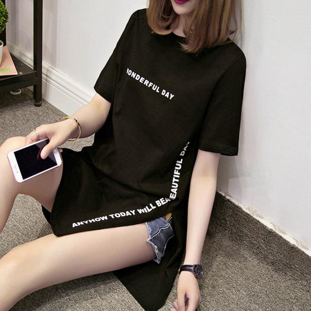 ロゴTシャツ レディース 半袖カジュアル 送料無料 即日発送-5