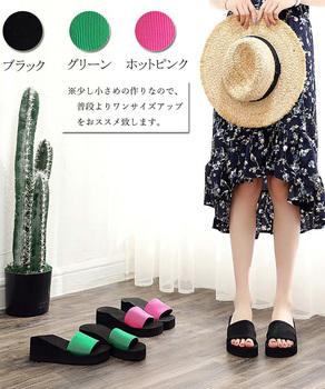 サンダル 美脚サンダル 厚底サンダル 歩きやすい ビーチサンダル ヒールサンダル 送料無料 即日発送-1