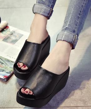 サンダル 厚底サンダル レディース ウェッジソール ミュールサンダル オープントゥ 歩きやすい 靴 送料無料 即日発送-3