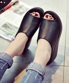 サンダル 厚底サンダル レディース ウェッジソール ミュールサンダル オープントゥ 歩きやすい 靴 送料無料 即日発送-4