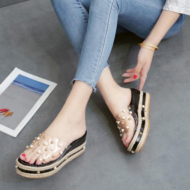 サンダル サボサンダル レディース ヒールサンダル 歩きやすい ウェッジソール サンダル 厚底 送料無料 即日発送-2