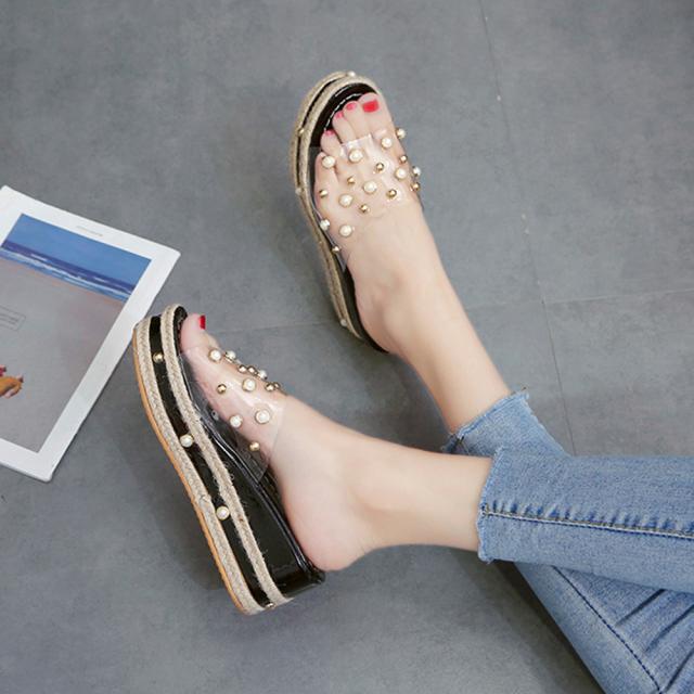 サンダル サボサンダル レディース ヒールサンダル 歩きやすい ウェッジソール サンダル 厚底 送料無料 即日発送-4