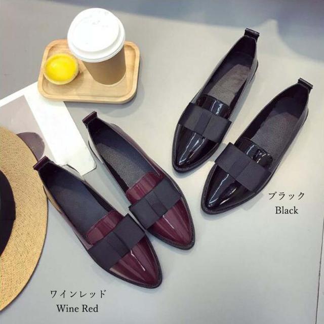 ローファー パンプス レディース ローヒール パンプス ローファーシューズ モカシン パンプス 送料無料 即日発送-1