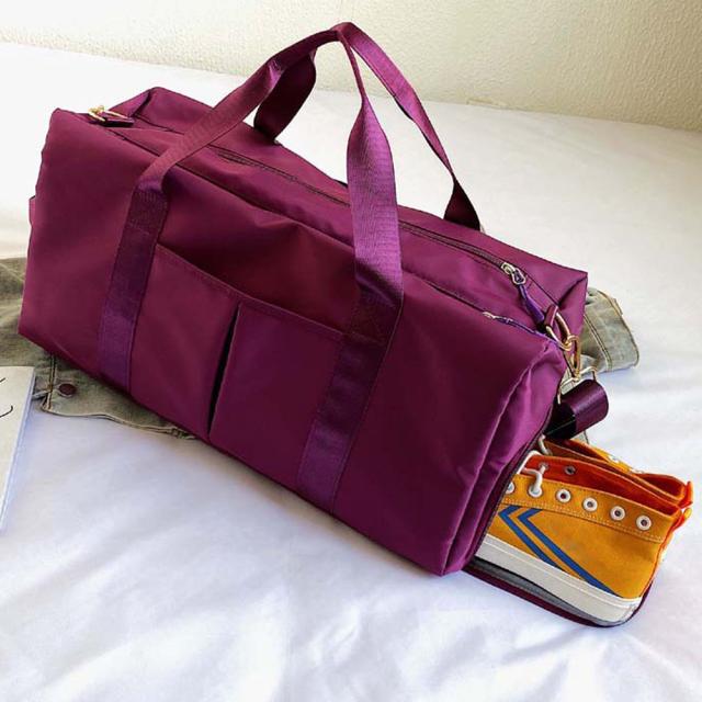 スポーツバッグ 男女兼用 ボストンバッグ ジムバッグ シューズ収納 バッグ 防水ポケット付 送料無料 即日発送-6