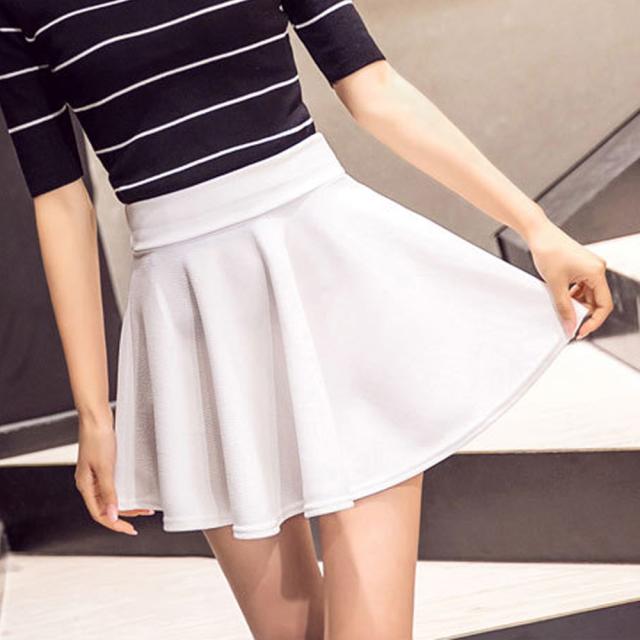 サーキュラースカート フレアスカート レディース ミニスカート aラインスカート ハイウエスト 送料無料 即日発送-7