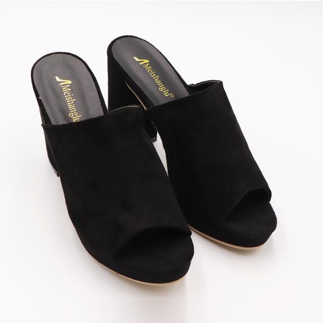 サンダル ミュール サンダル チャンキーヒール サンダル 厚底サンダル レディース 歩きやすい 痛くない 送料無料 即日発送-4