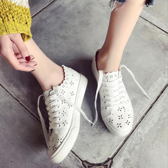 スニーカー レディース 白いスニーカー 通気性 ローカット おしゃれ 送料無料 即日発送-4