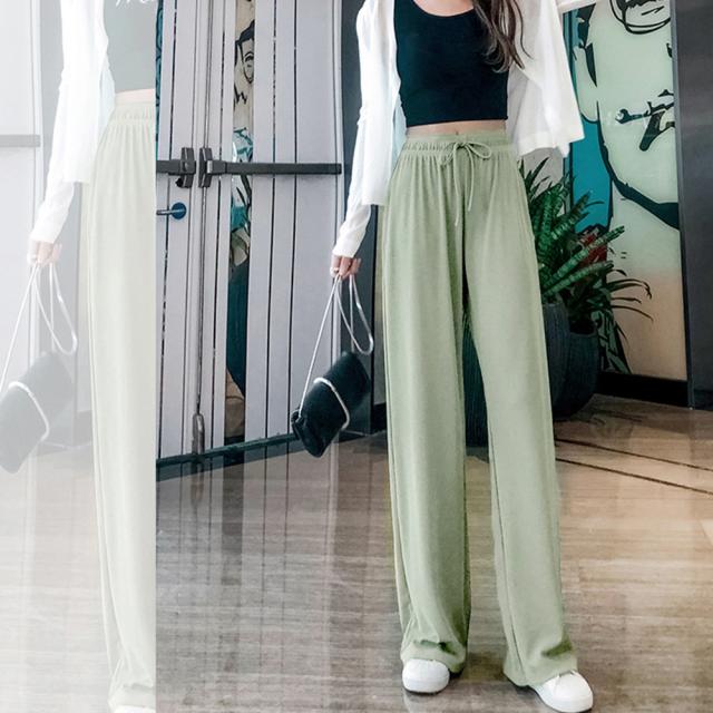 ロングパンツ レディース ワイドパンツ ハイウエスト リラックスパンツ 送料無料 即日発送-7