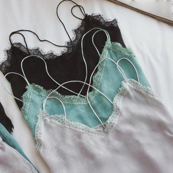 ルームウエア セットアップ レディース レース パジャマ ゆったり 部屋着 無地 薄手 送料無料 即日発送-9