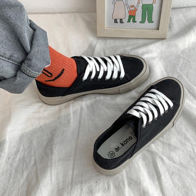 スニーカー レディースシューズ キャンバススニーカー 美脚 歩きやすい 通勤 通学 ファッション 送料無料 即日発送-9