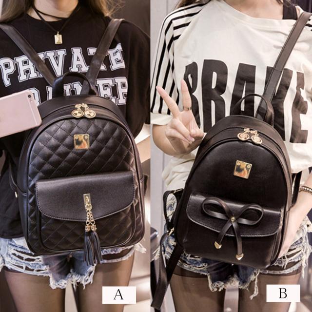 レザーリュックバッグ レディース タッセル付き バックパック デイバッグ マザーズリュック 送料無料 即日発送-1