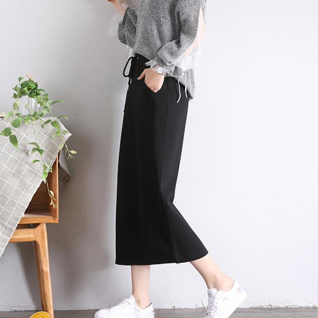 スリット入り ロングスカート レディース タイトスカート ハイウエスト ボトムス 美脚 送料無料 即日発送-4