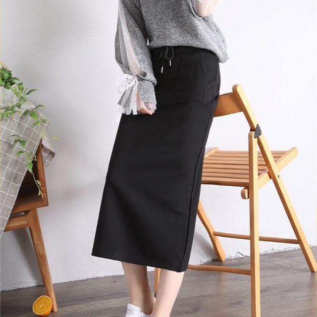 スリット入り ロングスカート レディース タイトスカート ハイウエスト ボトムス 美脚 送料無料 即日発送-7