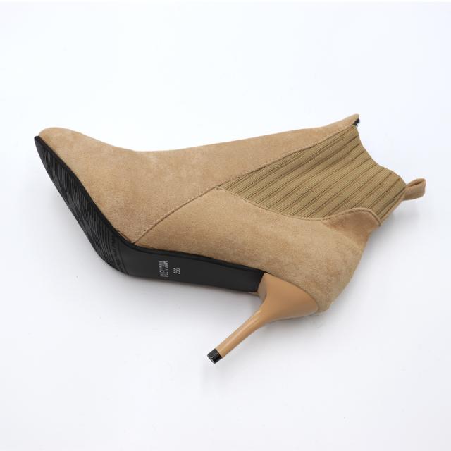 ブーティー レディース ブーツ ショート丈 ファッション靴 ハイヒール スエード パーティー 送料無料 即日発送-9