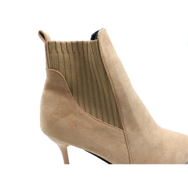 ブーティー レディース ブーツ ショート丈 ファッション靴 ハイヒール スエード パーティー 送料無料 即日発送-8