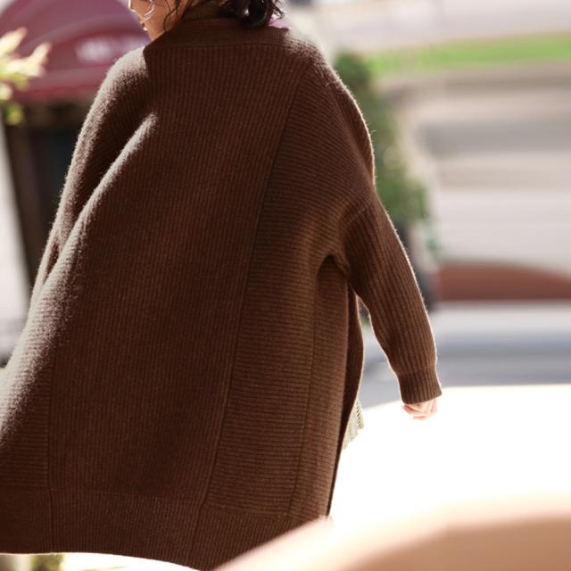 ボレロ ニットカーディガン レディース アウターコート ニットコーディガン 長袖 無地 送料無料 即日発送-6