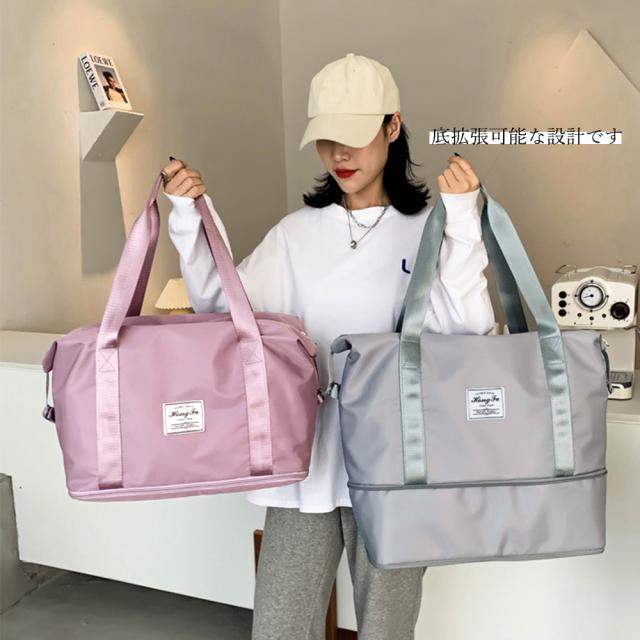 キャリーオンバッグ トラベルバッグ レディース 大容量 旅行バッグ はっ水加工 ボストンバッグ 送料無料 即日発送-7