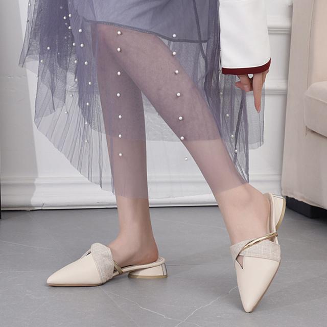 サンダル バブーシュサンダル レディース 歩きやすい ポインテッドトゥ ミュールサンダル 送料無料 即日発送-8