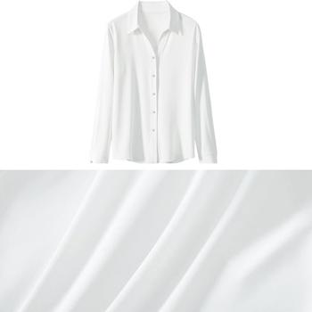 シャツブラウス 長袖 レディース Vネックシャツ おしゃれ ワイシャツ 無地 送料無料 即日発送-2