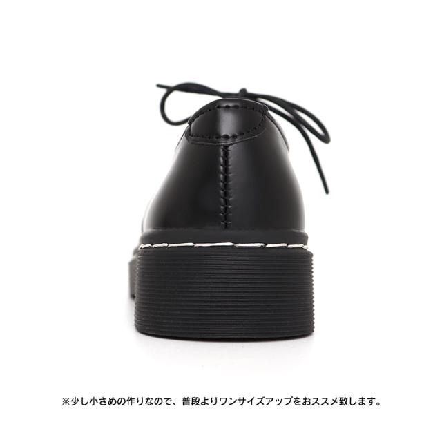 ドレスシューズ レディース 靴 シューズ レースアップ レザー調 厚底 シンプル 歩きやすい 送料無料 即日発送-8