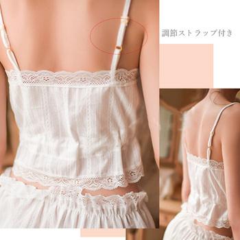 ルームウェア 花柄 レース キャミソール 送料無料 即日発送-8